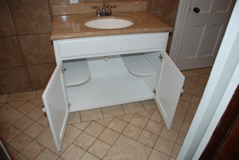 Commercial Bathrooms Whitney Point Vestal Binghamton Ny Drawers Aren T Really Needed In A Commercial Bath So Shelves Were Incorporated To Hold Cleaning Supplies And Paper Goods